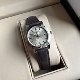  Shop Authentic Burberry The City Beige Dial Brown Leather Strap Watch for Women - BU9208 - Luxxuri