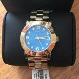  Shop Authentic Marc Jacobs Amy Blue Dial Gold Steel Strap Watch for Women - MBM3303 - Luxxuri