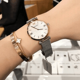  Shop Authentic Emporio Armani Retro Mother of Pearl Dial Silver Mesh Bracelet Watch For Women - AR2067 - Luxxuri