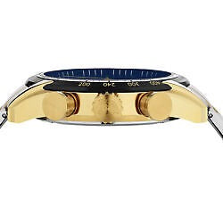  Shop Authentic Versace V-Ray Chronograph Quartz Blue Dial Two Tone Steel Strap Watch For Men - VE2I01021 - Luxxuri