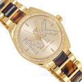  Shop Authentic Michael Kors Janelle Quartz Gold Dial Two Tone Steel Strap Watch For Women - MK4730 - Luxxuri