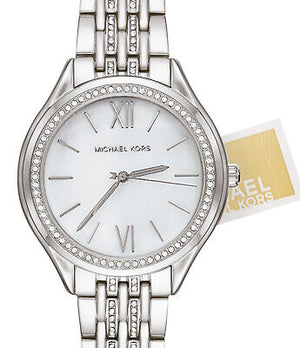  Shop Authentic Michael Kors Mindy White Dial Silver Steel Strap Watch For Women - MK7075 - Luxxuri