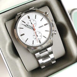  Shop Authentic Fossil Townsman White Dial Silver Steel Strap Watch for Men - FS5346 - Luxxuri