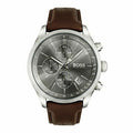  Shop Authentic Hugo Boss Grand Prix Grey Dial Brown Leather Strap Watch for Men -  1513476 - Luxxuri