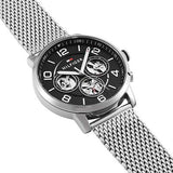  Shop Authentic Tommy Hilfiger Chronograph Black Dial Silver Mesh Bracelet Watch for Men - 1791292 - Luxxuri