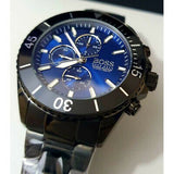  Shop Authentic Hugo Boss Ocean Edition Navy Blue Dial Black Steel Strap Watch for Men - 1513743 - Luxxuri
