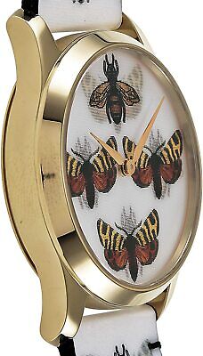  Shop Authentic Gucci G Timeless Quartz White Dial White Leather Strap Watch For Women - YA1264109 - Luxxuri