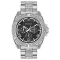  Shop Authentic Bulova Crystal Collection Chronograph Black Dial Two Tone Steel Strap Watch for Men - 96C126 - Luxxuri