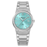 Shop Authentic Salvatore Ferragamo F-80 Classic Tiffany Blue Dial Silver Steel Strap Watch for Men - SFDT02323 - Luxxuri