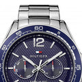  Shop Authentic Tommy Hilfiger Erik Chronograph Blue Dial Silver Steel Strap Watch for Men - 1791366 - Luxxuri