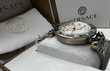  Shop Authentic Versace Greca Sport Quartz White Dial Two Tone Steel Strap Watch For Men - VEZ300521 - Luxxuri