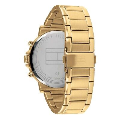  Shop Authentic Tommy Hilfiger Iconic Quartz White Dial Gold Steel Strap Watch for Men - 1791538 - Luxxuri