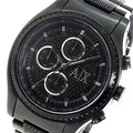  Shop Authentic Armani Exchange Chronograph Black Dial Black Steel Strap Watch For Men - AX1605 - Luxxuri
