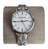  Shop Authentic Michael Kors Addyson Quartz White Dial Gray Leather Strap Watch for Women - MK2951 - Luxxuri