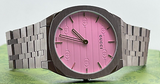  Shop Authentic Gucci 25H Quartz Pink Dial Silver Steel Strap Watch for Women - YA163410 - Luxxuri