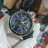  Shop Authentic Hugo Boss Driver Sport Chronograph Blue Dial Black Leather Strap Watch for Men - 1513077 - Luxxuri