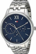  Shop Authentic Tommy Hilfiger Damon Chronograph Blue Dial Silver Steel Strap Watch for Men - 1791416 - Luxxuri