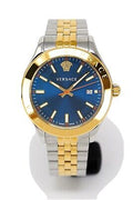  Shop Authentic Versace Hellenyium Quartz Blue Dial Two Tone Steel Strap Watch for Men - VEVK00520 - Luxxuri