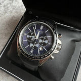  Shop Authentic Hugo Boss Driver Sport Chronograph Blue Dial Black Leather Strap Watch for Men - 1513077 - Luxxuri