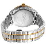  Shop Authentic Movado Heritage Calendoplan Black Dial Two Tone Steel Strap Watch For Men - 3650096 - Luxxuri