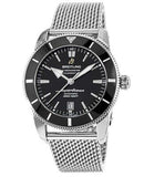  Shop Authentic Breitling Superocean Heritage B20 Automatic 46 Black Dial Silver Mesh Bracelet Watch for Men - AB2020121B1A1 - Luxxuri