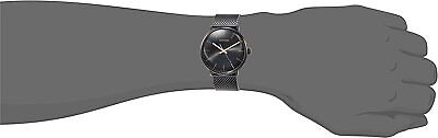  Shop Authentic Calvin Klein High Noon Quartz Black Dial Black Mesh Bracelet Watch for Men - K8M21421 - Luxxuri