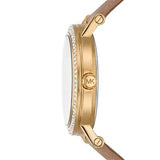  Shop Authentic Michael Kors Corey Analog Gold Dial Brown Leather Strap Watch for Women - MK2986 - Luxxuri