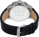  Shop Authentic Tommy Hilfiger Sport Chronograph Black Dial Black Leather Strap Watch for Men - 1791050 - Luxxuri