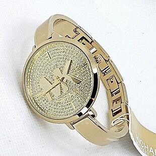  Shop Authentic Michael Kors Parker Crystals Gold Dial Gold Steel Strap Watch For Women - MK4469 - Luxxuri