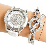  Shop Authentic Michael Kors Runway Three Hand White Dial White Leather Strap Watch For Women - MK6998 - Luxxuri