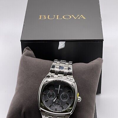  Shop Authentic Bulova Classic Collection Multifunction Grey Dial Silver Steel Strap Watch for Men - 96C148 - Luxxuri