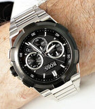  Shop Authentic Hugo Boss Supernova Chronograph Black Dial Silver Steel Strap Watch for Men - 1513359 - Luxxuri