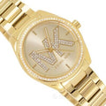  Shop Authentic Michael Kors Janelle Quartz Gold Dial Gold Steel Strap Watch For Women - MK7381 - Luxxuri