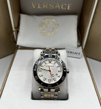  Shop Authentic Versace Greca Sport Quartz White Dial Two Tone Steel Strap Watch For Men - VEZ300521 - Luxxuri
