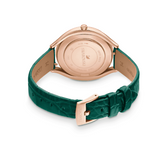  Shop Authentic Swarovski Crystalline Aura Green Dial Green Leather Strap Watch for Women - 5644078 - Luxxuri