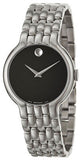  Shop Authentic Movado Classic Quartz Black Dial Silver Steel Strap Watch for Men - 0606337 - Luxxuri