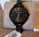  Shop Authentic Michael Kors Slim Runway Black Dial Black Steel Strap Watch for Women - MK3317 - Luxxuri