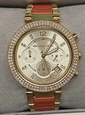  Shop Authentic Michael Kors Parker Gold Dial Two Tone Steel Strap Watch for Women - MK6139 - Luxxuri