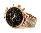  Shop Authentic Hugo Boss Companion Quartz Black Dial Rose Gold Mesh Bracelet Watch For Men - HB1513548 - Luxxuri