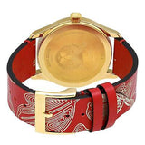  Shop Authentic Gucci G Timeless Quartz Red Dial Red Leather Strap Watch For Women - YA1264054 - Luxxuri