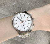  Shop Authentic Fossil Townsman White Dial Silver Steel Strap Watch for Men - FS5346 - Luxxuri