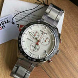  Shop Authentic Tissot T Sport PRS 516 Chronograph White Dial Silver Steel Strap Watch For Men - T100.417.11.031.00 - Luxxuri