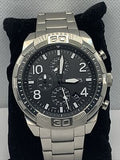  Shop Authentic Fossil Bronson Chronograph Black Dial Silver Steel Strap Watch for Men - FS5710 - Luxxuri