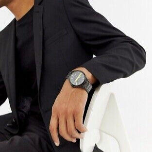  Shop Authentic Armani Exchange Hampton Black Dial Black Steel Strap Watch For Men - AX2407 - Luxxuri