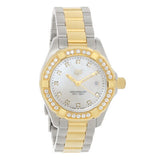  Shop Authentic Tag Heuer Aquaracer Quartz Diamonds Mother of Pearl Dial Two Tone Steel Strap Watch for Women - WBD1423.BB0321 - Luxxuri