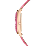  Shop Authentic Swarovski Octea Nova Pink Dial Pink Leather Strap Watch for Women - 5650030 - Luxxuri