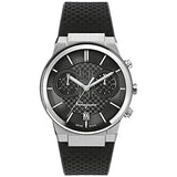  Shop Authentic Salvatore Ferragamo Sapphire Chrono Black Dial Black Silicone Strap Watch for Men - SFME00121 - Luxxuri