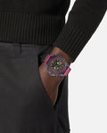  Shop Authentic Versace Icon Active Chronograph Black Dial Purple Rubber Strap Watch For Men - VEZ701423 - Luxxuri
