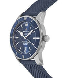  Shop Authentic Breitling Superocean Heritage B20 Automatic 46 Blue Dial Blue Mesh Bracelet Watch for Men - AB2020161C1S1 - Luxxuri