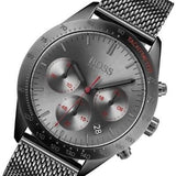  Shop Authentic Hugo Boss Talent Gunmetal Dial Grey Mesh Bracelet Watch for Men - 1513637 - Luxxuri